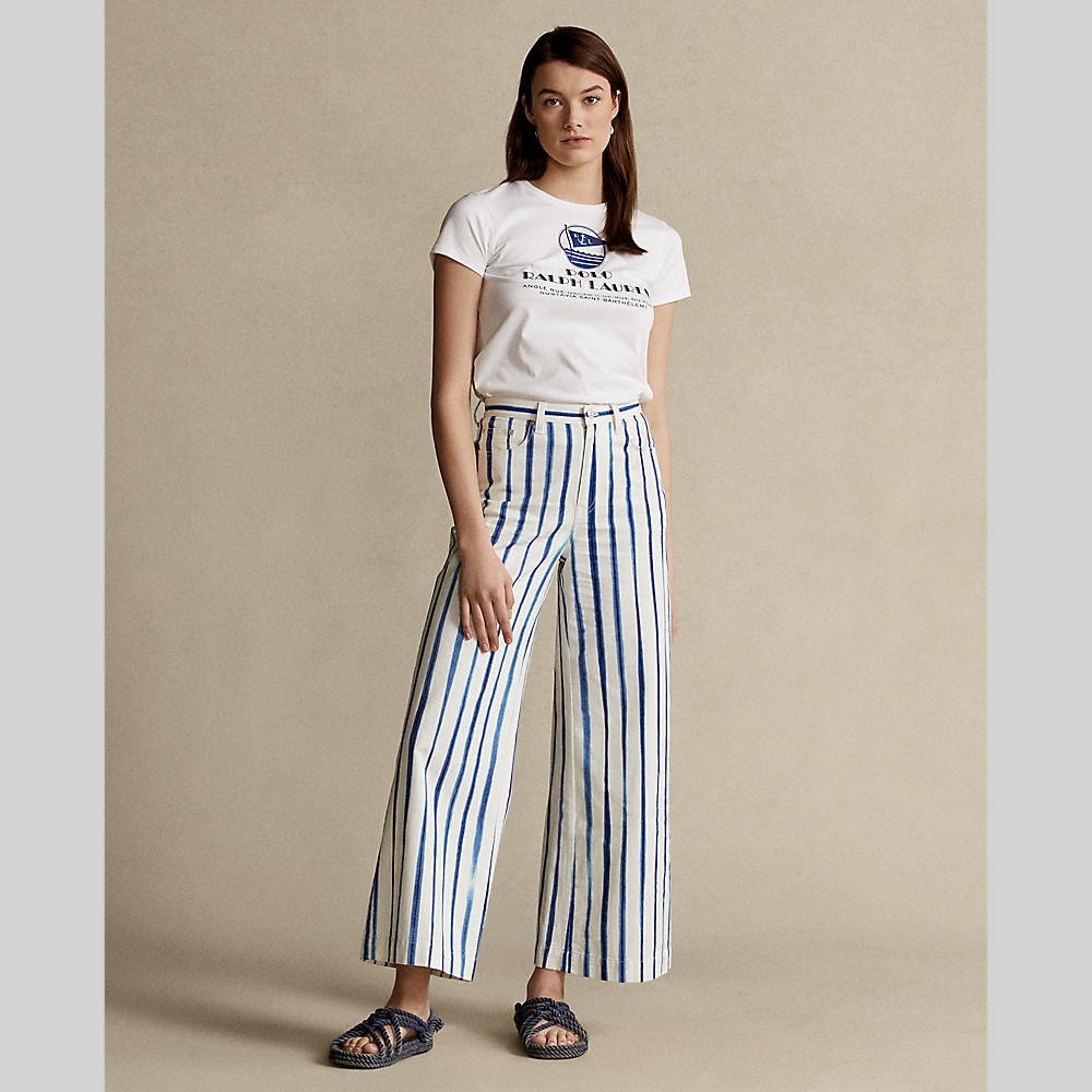 Polo Ralph Lauren Striped Wide Leg Jeans